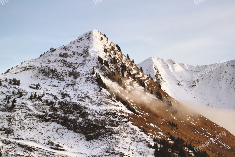 Snow Mountain Winter Nature Ice