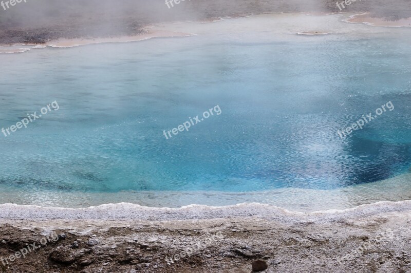 Water Nature Steam Outdoors Geyser