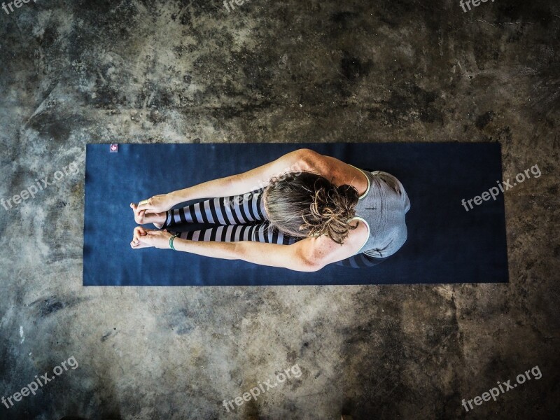 Yoga Woman Mat Asana Free