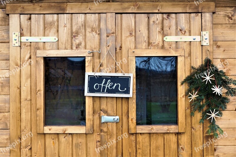 Wood Woods Door House Rustic