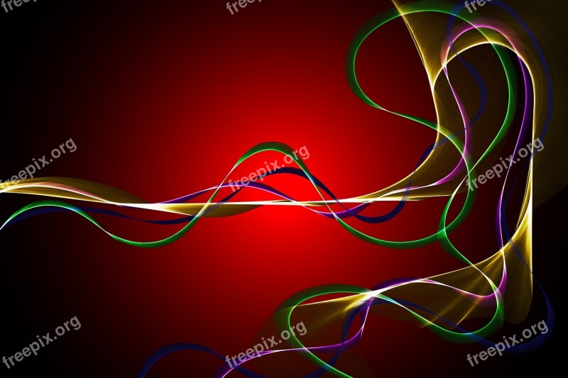 Abstract Line Wave Design Pattern