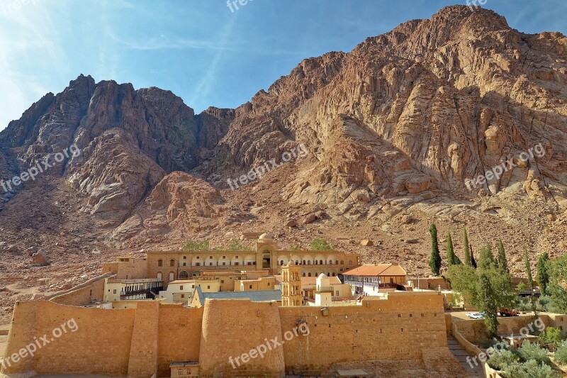 Egypt Sinai St Catherine's Monastery Mountain Travel