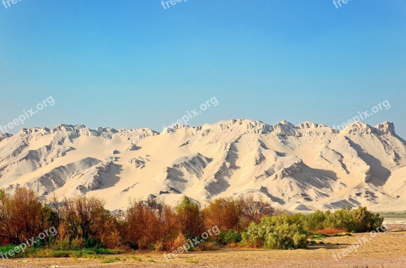 Egypt Libyan Desert White Mountains Oasis-el Qasr Nature