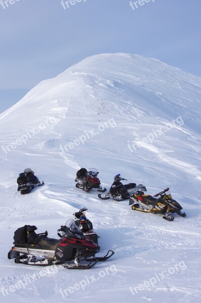 Snow Winter Mountains Hill Volcano