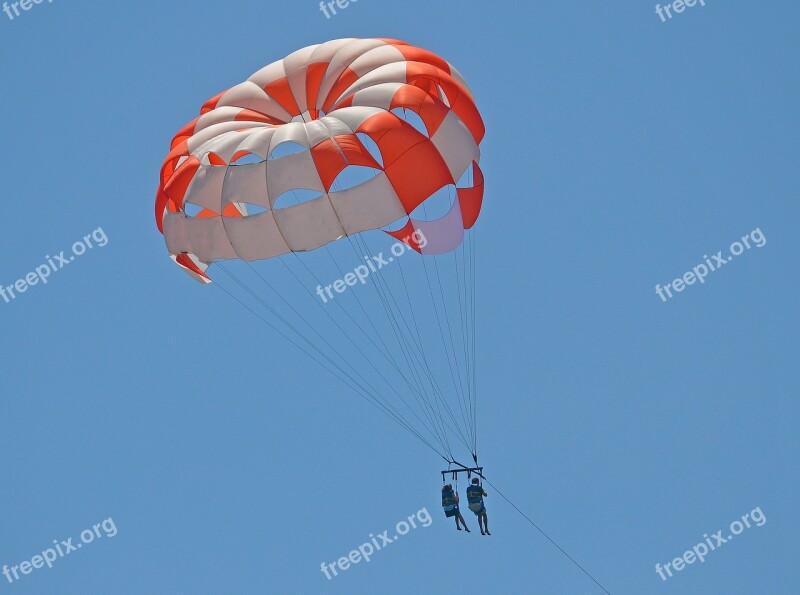 Parachute Air Flying Skydiving Freedom