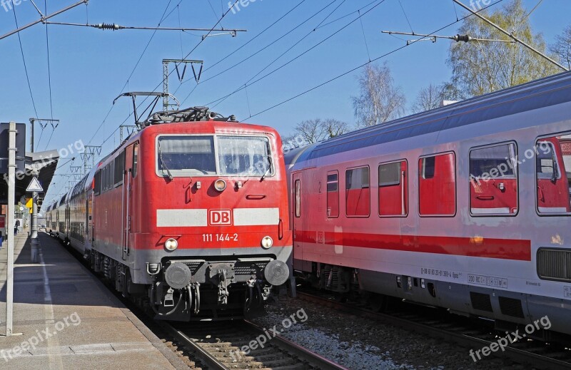 Zugbegegenung Platform Regional-express Intercity Blank Hbf