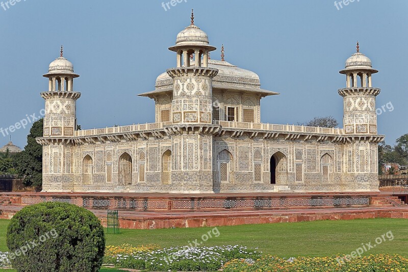 India Agra After The Ud-daula-the Mausoleum Rajasthan Architecture