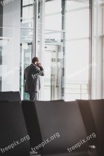 Company Within Office Window Human