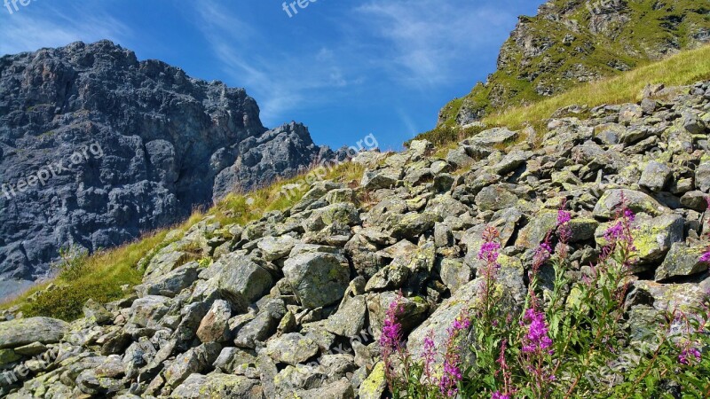 Mountains Summer Switzerland Mountain Landscape Scree