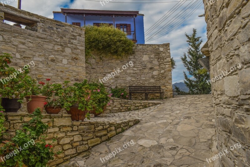 Architecture Traditional Backstreet Houses Wall