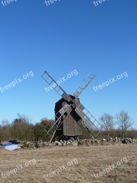 Wind Turbine Sky Wind No Person Industry