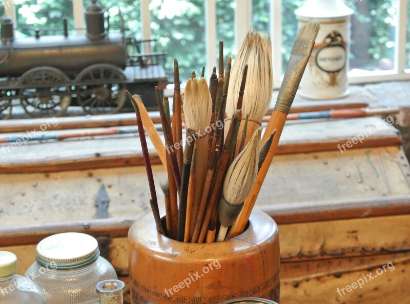 Wood Brushes Brush Creativity Paint