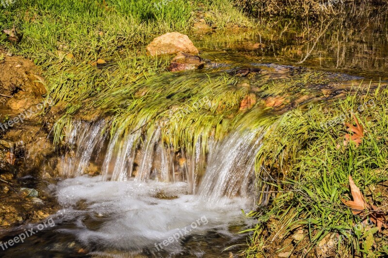 Water Nature Stream Grass Scenery