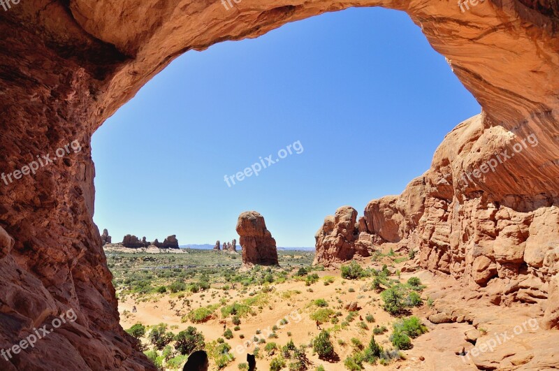 Sandstone Rock Desert Canyon Nature