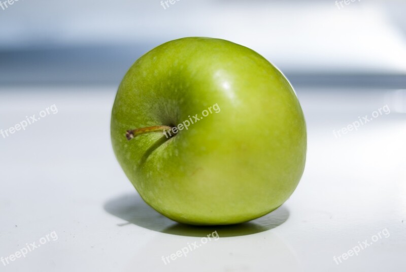 Green Apple Fruit Food Healthy Juicy