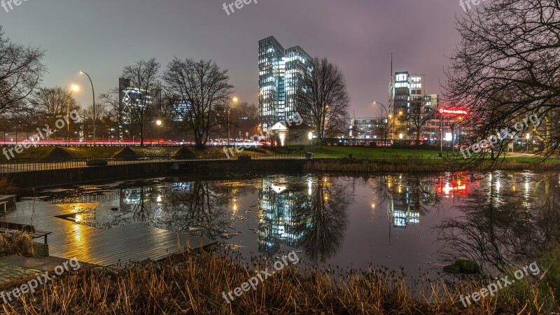 City Urban Landscape Panorama River Skyline