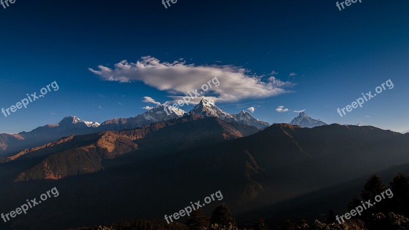 Mountain Panoramic Nature Travel Outdoors