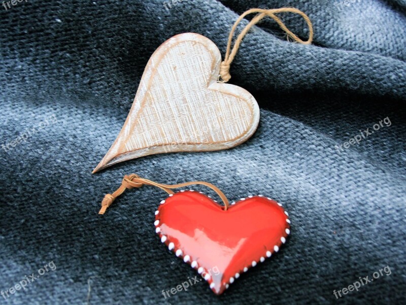 Para Gray Weave Texture Heart