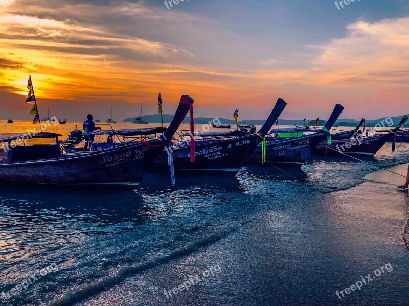 Sea Monolithic Part Of The Waters Sunset The Ship Transport