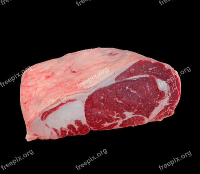 Beef Ribeye Steak Food Meat