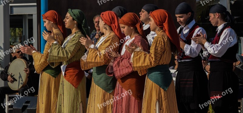 Dancers Folklore People Group Man