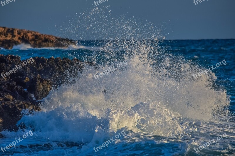 Water Nature Sea Spray Wave