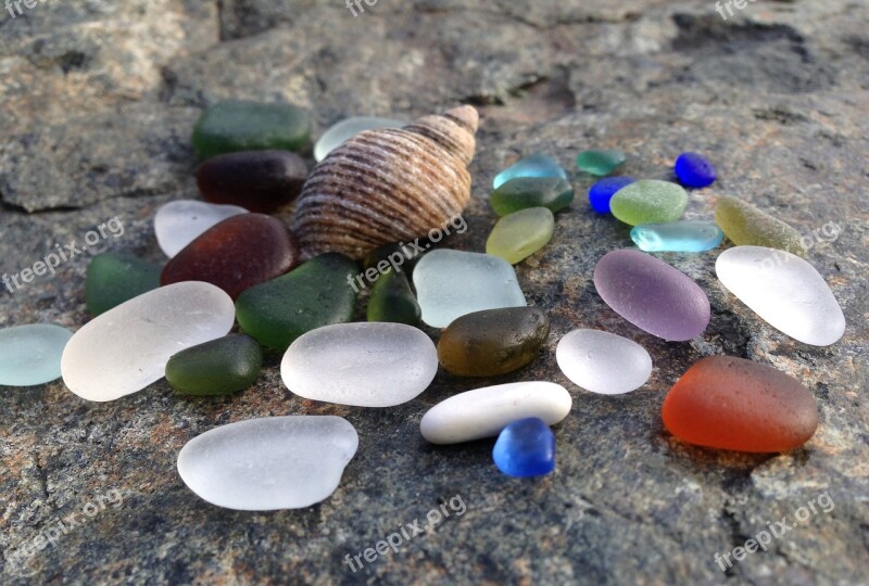 Sea Glass Nature Ocean Sea Free Photos