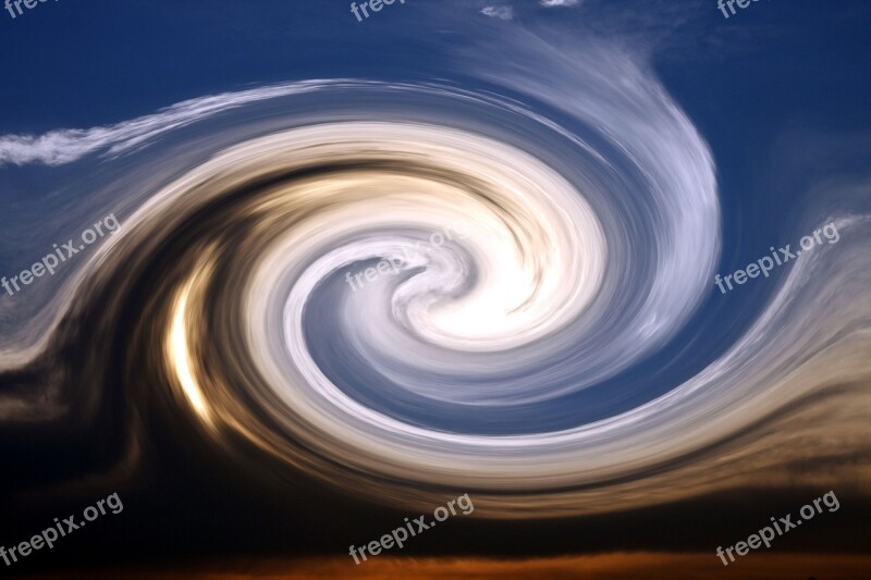 Spiral Sky Abstract Background Pattern