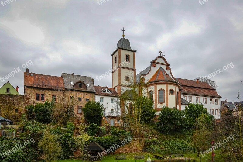 Neckarsteinach Church Four-castle Town Religion Free Photos