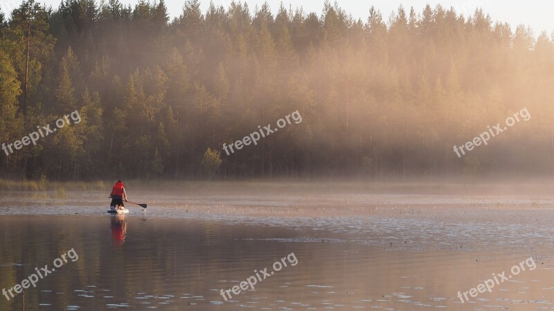 Water Outdoors Lake Sup Sup-surfing In