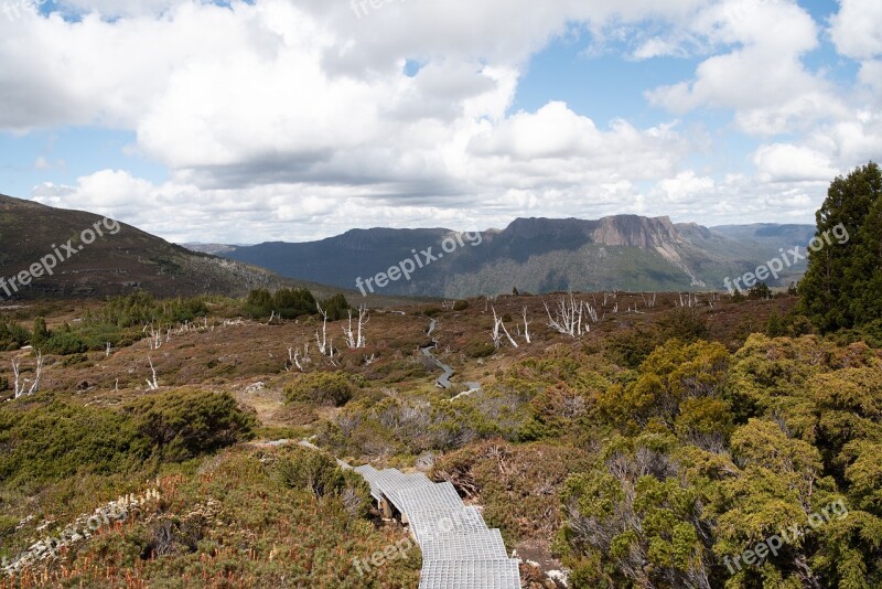 Overland Track Tasmania Nature Wilderness Landscape