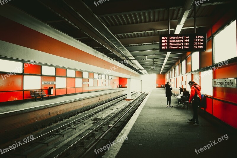 Railway Station Platform Architecture Train Metro