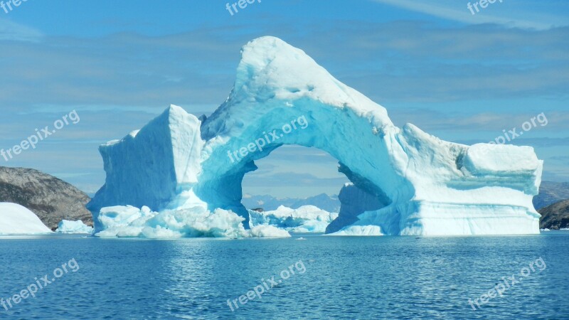 Greenland Iceberg Fjord Sermilik Ice