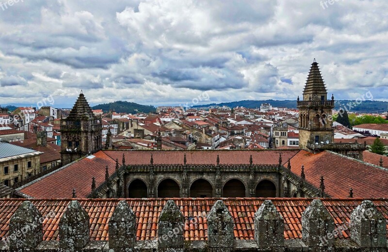 Rooftops City View Buildings Urban