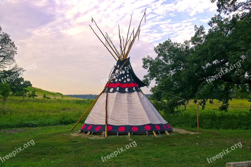 Upper Sioux Agency Teepee Teepee Tent Indian Tipi