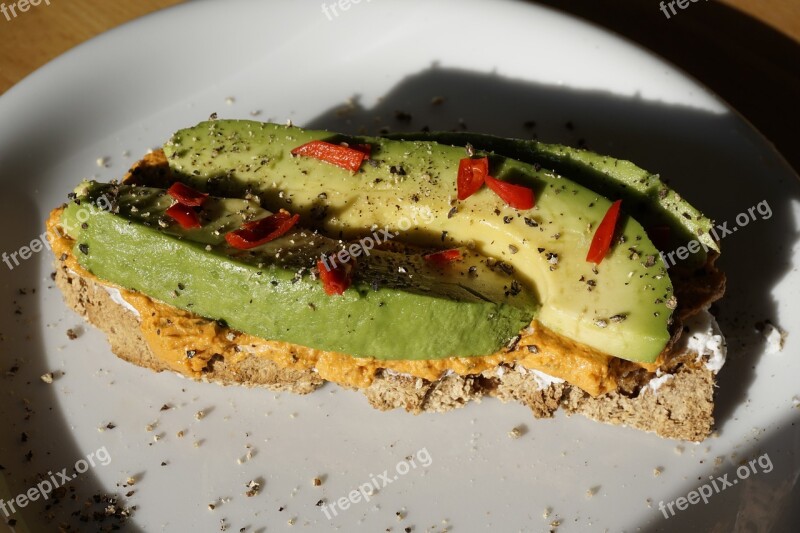 Breakfast Avocado Snack Free Photos