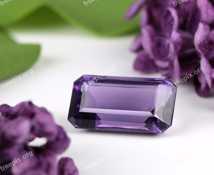 Gem Octagon Purple Free Photos