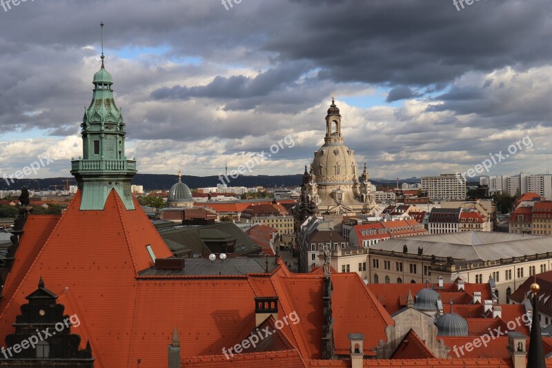 Dresden The View Panorama Architecture Free Photos