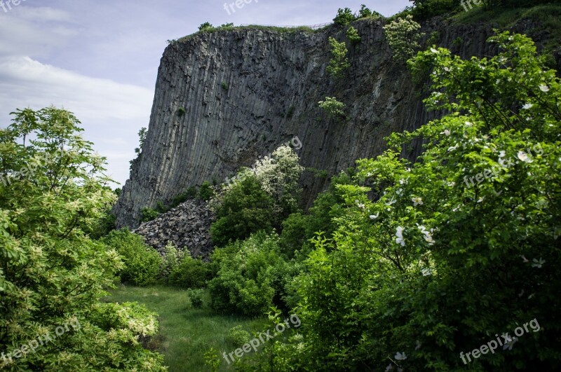 Butte Volcano Stones Mountains Nature