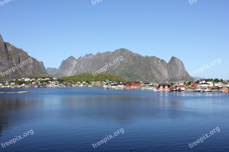 Lofoten Fishing Village Norway Sea Village