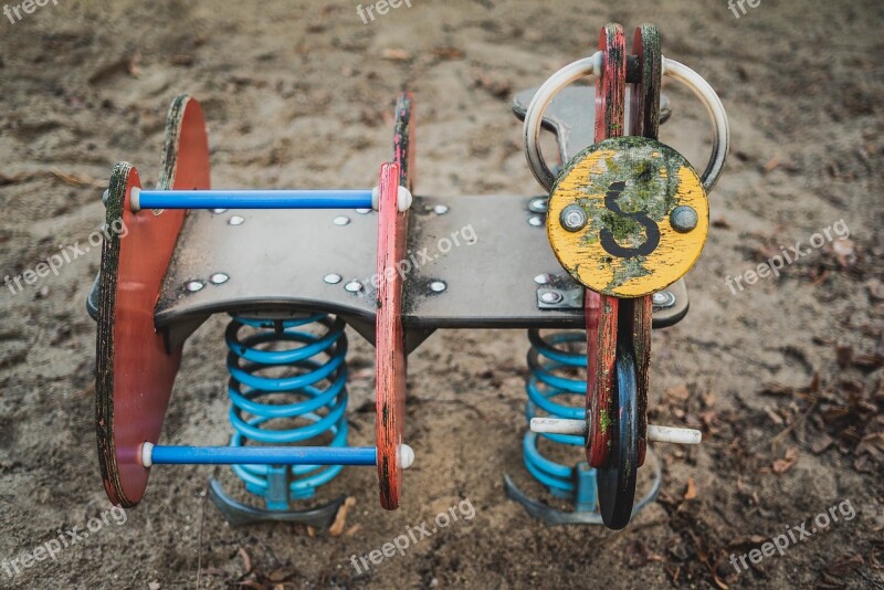 Spring Rocker Game Device Playground See Saw Children's Playground