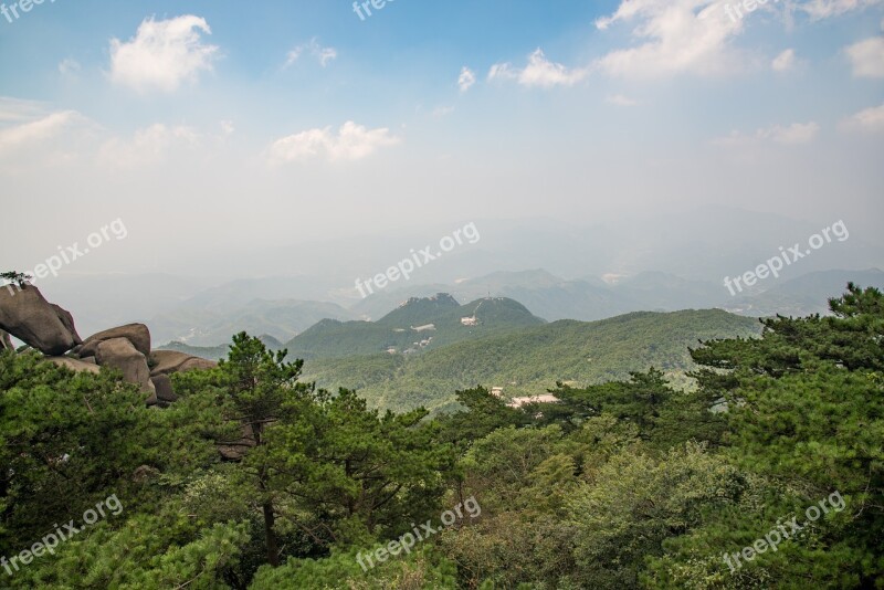 Mountain Tianzhu Mountain Cloud Day The Scenery