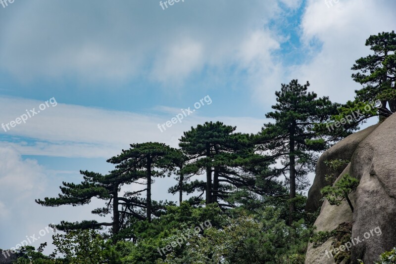 Mountain Tianzhu Mountain Cloud Day The Scenery