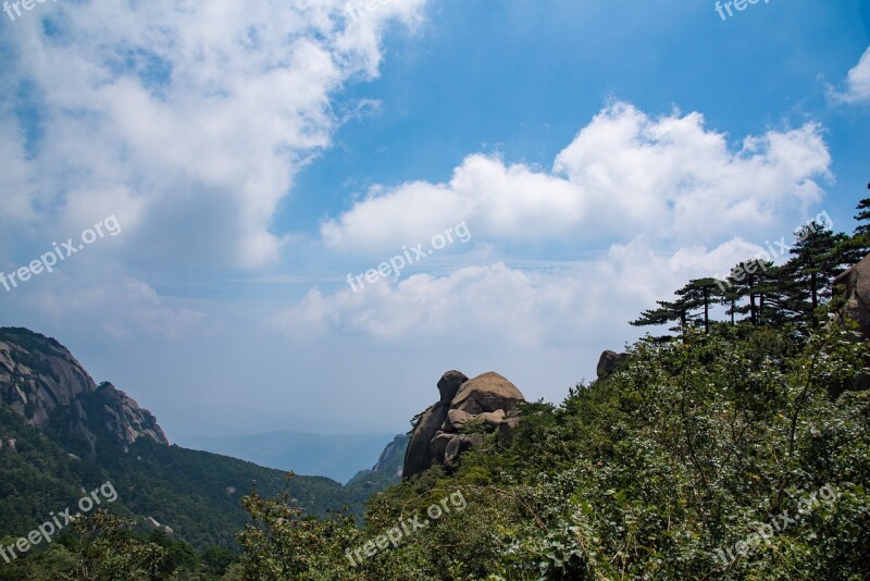 Mountain Tianzhu Mountain Cloud Day The Scenery