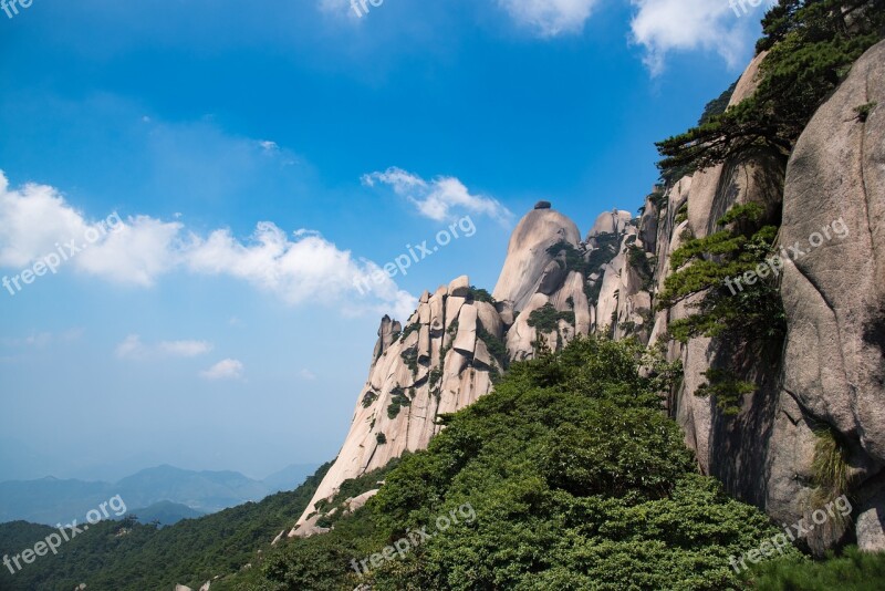 Mountain Tianzhu Mountain Cloud Day The Scenery