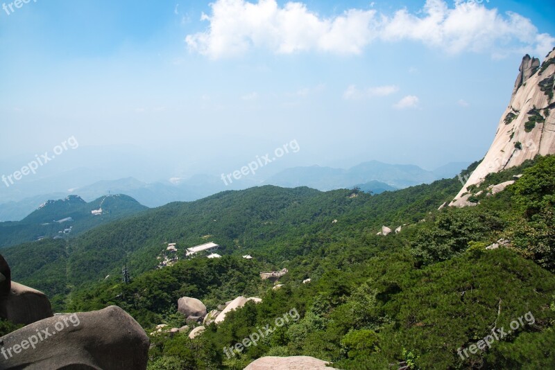 Mountain Tianzhu Mountain Cloud Day The Scenery