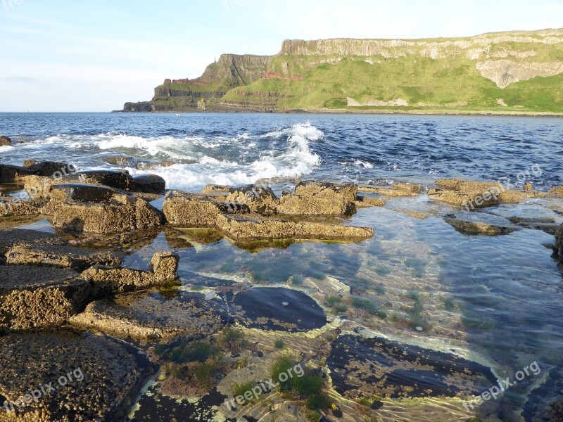 Giant's Causeway Northern Ireland Geology Coast Cliff