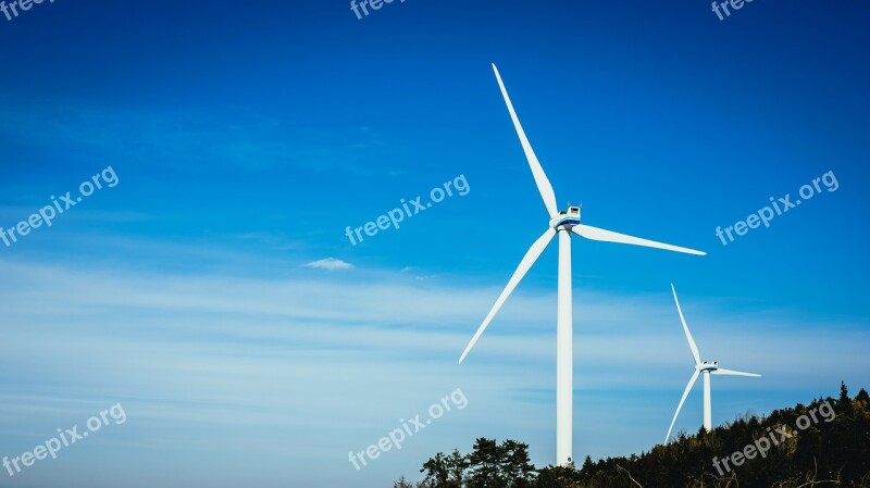 Turbine Winter Energy Snow Electricity