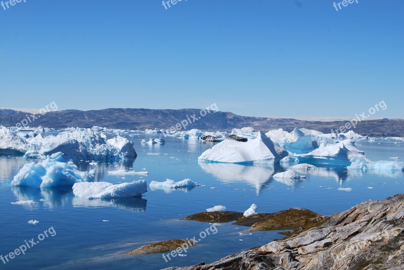 Greenland Iceberg Fjord Sermilik Tiniteqilaaq