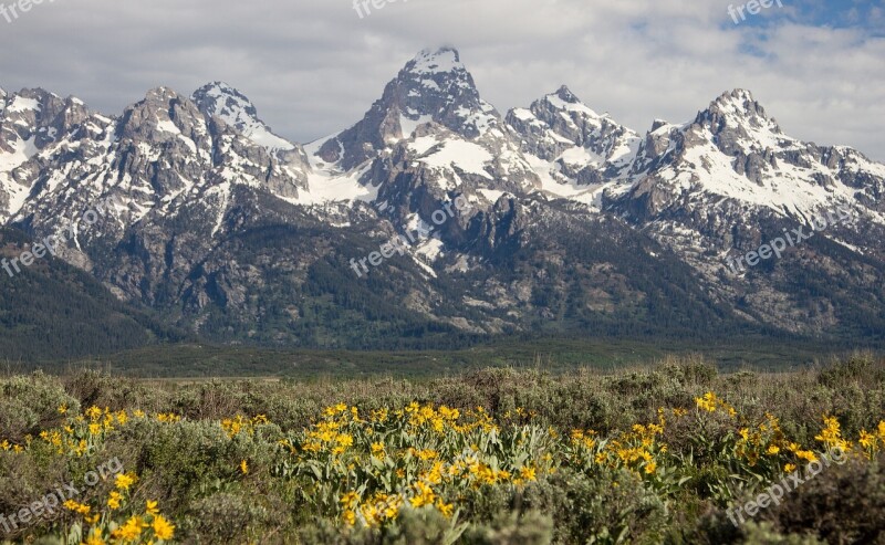 Mountains Range Landscape Scenic Nature